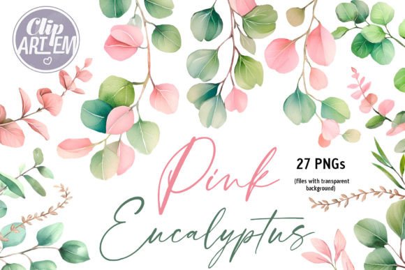 Download Eucalyptus Greenery 27 PNG Clip Art Set - Greenery Collection